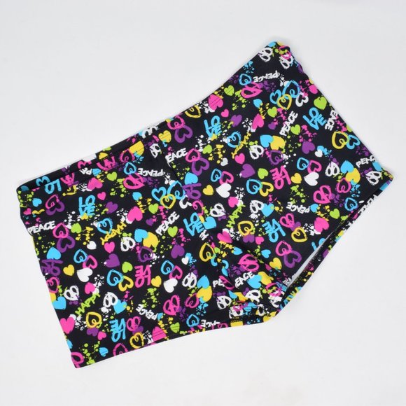 Maui & Sons Swim Shorts Boyshort Girls 16 Peace - Picture 1 of 8